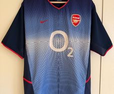 Vintage Arsenal 02/04 Away & Third Kit (Blue "O2") Invincibles Era