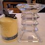 Crystal candle holder and candle NEW Image 6