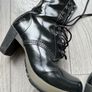 Rare Dr. Martens Darcie Black Patent Heeled Boots - UK 7 / EU 41 Image 6