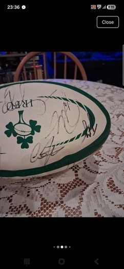 Signed ireland Gilbert rugby ball