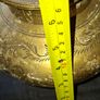 Antique Brass Lota Holy Water Pot, features intricate hand-etched foliage engravings, Postage Available or Collection Image 7