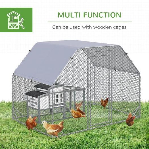 Large outdoor chicken run