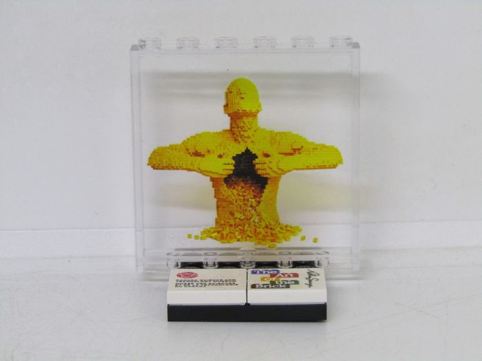 LEGO Rare The Art Of The Brick By Nathan Sawaya Lego Printed Museum Exhibit Limited Edition Promo Printed On A Lego Plastic Glass Window This Sculpture Simply