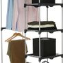 _Amazon Basics Double Rod Freestanding Closet, Silver Image 2