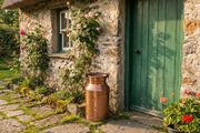 Copper plated cream churn