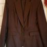 Linen Chocolate Brown  Blazer Jacket Debenhams Sz 12 Eu 40.  Super Condition Image 2
