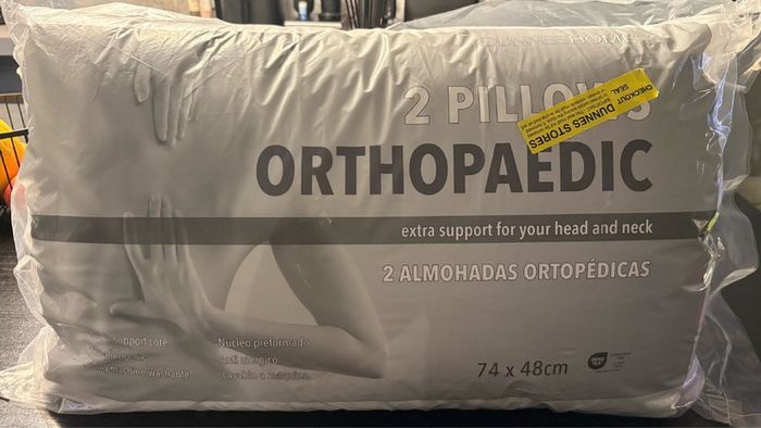 2x Orthopaedic Pillow Dunnes Brand new