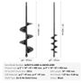 Auger Drill Bits for Planting Set of 2, Garden Auger Drill Bit, Spiral Drill Bit for Post Hole Digger, Bulbs Planting & Holes Digging, for 3/8" Hex Drive Drill Image 3