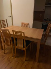 Table and 4 chairs