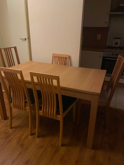 Table and 4 chairs