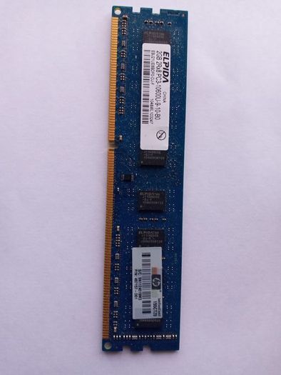 Elpida 2gb Desktop Ram 2rx8 Pc3-10600u-9-10-b0 Ebj21ue8bdf0-dj-f