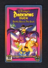United Kingdom 50 unit Walt Disney Darkwing Duck Darkly Dawns The Duck Phone Card