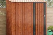 Garden Sheds Brown 203 x 85.5 x 200 cm Metal