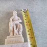 Vintage Moses sculpture on marble plinth. Image 6