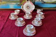 Rare And Vintage 21 Piece Royal Albert Lady Carlyle Bone China Tea Set For 6 Person Setting Made In England