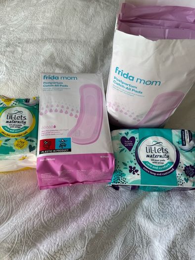 Frida and Lil-lets maternity pads