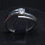 Vintage 9ct Gold Solitaire Ring Dublin Hallmarked CZ Size 54.5 2.07g Image 2