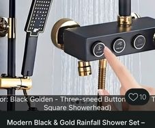 Rainfall shower set