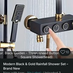 Rainfall shower set