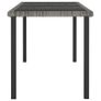 Garden Dining Table Grey 180x70x73 cm Poly Rattan Image 3