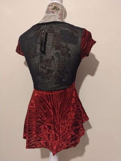 Red Velvet Kiah Top, New With Tags