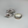 925 Silver & 375 Gold Earrings and Ring Set with Cubic Zirconia Image 2