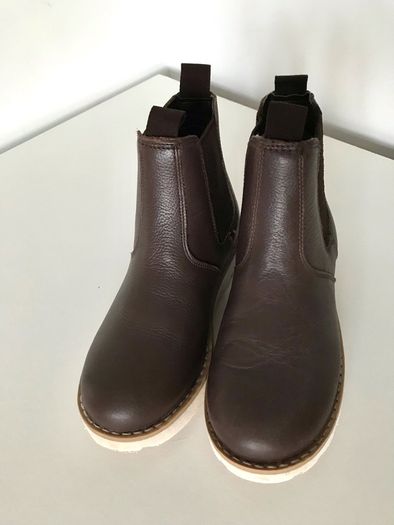M&S unisex leather Chelsea boots 13 uk/ 32eur