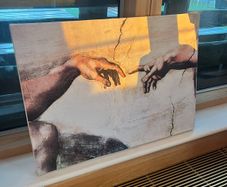 Picture on canvas wood frame