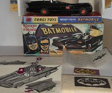 Corgi Toys 267 Batmobile with filled in door rare to find in very good condition
