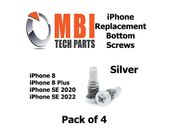 iPhone 8 8 Plus SE2 SE3 2020 SE 2022 Replacement Bottom Dock Screws Silver