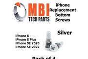 iPhone 8 8 Plus SE2 SE3 2020 SE 2022 Replacement Bottom Dock Screws Silver