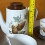 mid-century 15-piece Alfred Meakin coffee set in the "Fir Cone" (or "Hedgerow") Image 6
