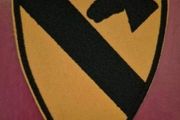 1st cavalry division, embroidered unit patch.