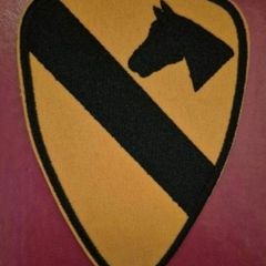 1st cavalry division, embroidered unit patch.