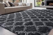 FREE EXPRESS SHIPPING Rugs Living Room 120x160cm, Grey Area Rugs for Bedroom, Washable Anti Slip Extra Large Shaggy Soft Rug Fluffy Modern Floor Carpets Mat Beside Rugs for Kids Living Room