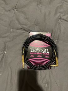 Ernie Ball Braided electric guitar Instrument Cable Black Gold 3M