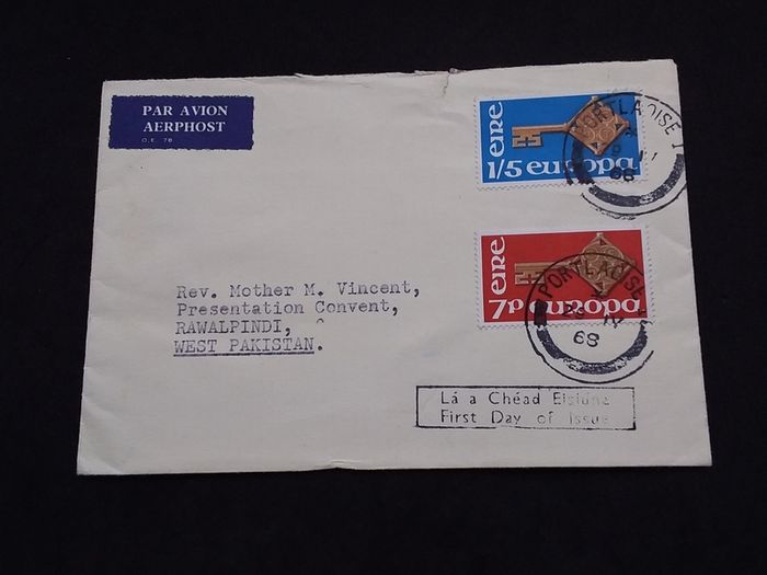 Ireland Stamps : Europa , First Day Cover - 1968