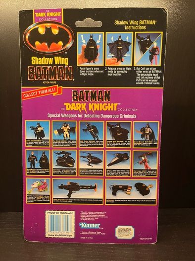 Vintage Kenner The Dark Knight Collection Shadow Wing Batman 1990