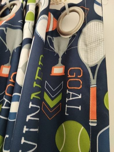 Sports Kids Darkening Black out  Curtains Great For Summer