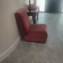 Vintage Pink Velvet Slipper Chair Image 3