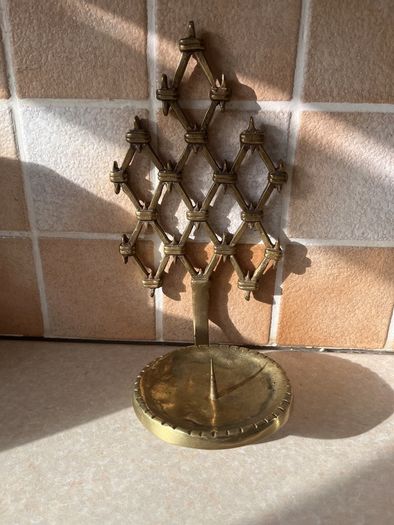 Vintage Solid brass sconce Wall Mount Pillar Candle holder