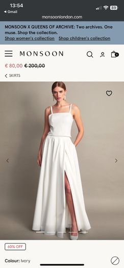 Bridal Skirt Ivory