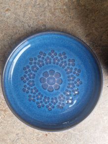 denby midnight 3 side plates 6.5 inches wide