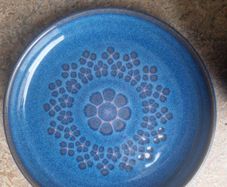denby midnight 3 side plates 6.5 inches wide