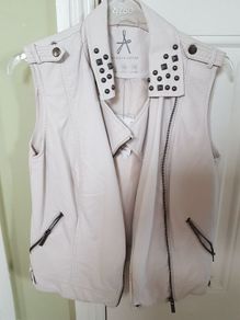 Waistcoat leather look size 10