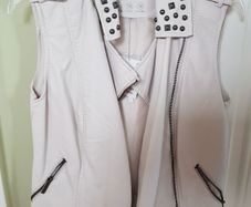 Waistcoat leather look size 10