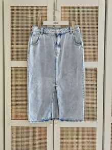 Denim midi Skirt Uk10