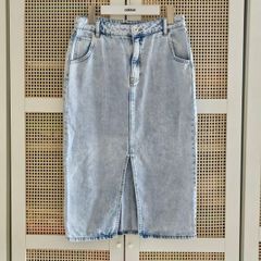 Denim midi Skirt Uk10