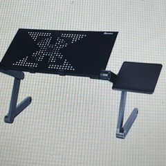 360 degree adjustable foldable laptop/desk aluminium table stand, bed notebook tray