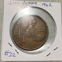 Irish 1p Coin, 1942